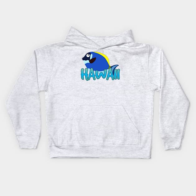 Hawaii t-shirt Kids Hoodie by Coreoceanart